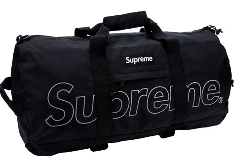 supreme duffle bag fw18 black